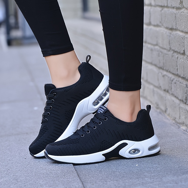 womens air cushion sports shoes casual low top running walking trainers breathable shock absorbing sneakers details 4