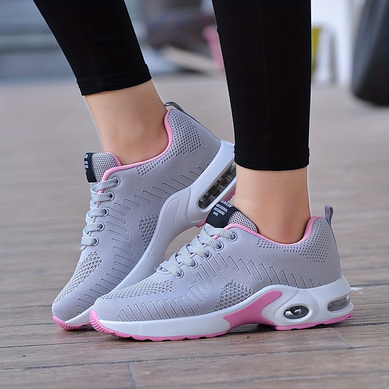 womens air cushion sports shoes casual low top running walking trainers breathable shock absorbing sneakers details 7